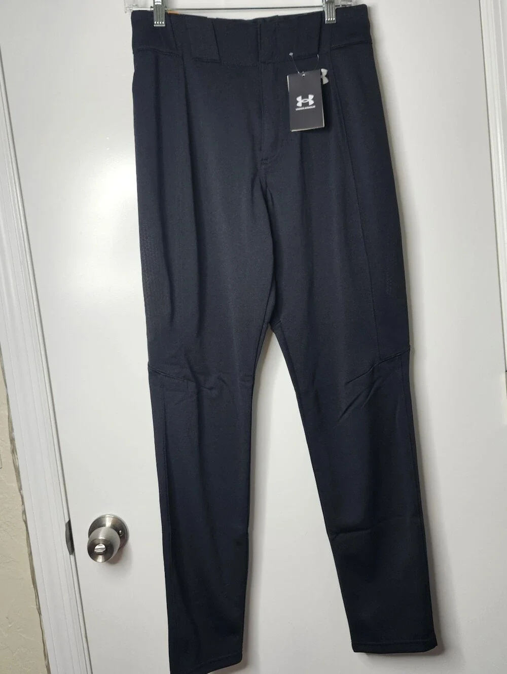 Under Armor Vanish Pro Tapered Loose Fit Baseball Pants Mens Small Black NEW